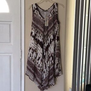 Urban Mangoz batik rayon sleeveless dress NWT SZ M